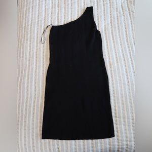 House of Harlow one shoulder ribbed dress
